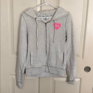 PINK sweatshirt in gray